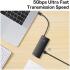 Baseus Lite 6-in-1 USB-C Hub naar HDMI/2x USB 3.0/USB-C PD/SD/TF Zwart afbeelding 8