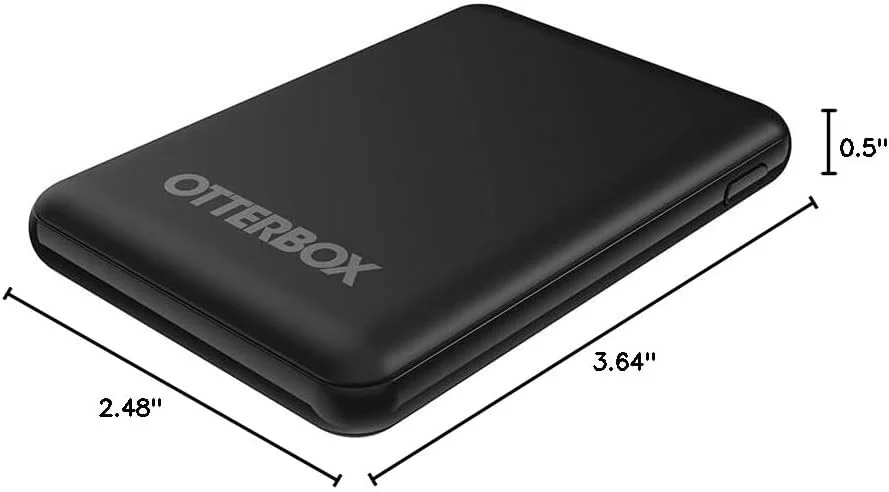OtterBox USB-A Powerbank 5.000 mAh 10W met 3-in-1 Kabel 1M Zwart afbeelding 5