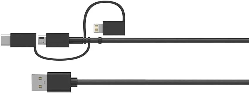 OtterBox USB-A Powerbank 5.000 mAh 10W met 3-in-1 Kabel 1M Zwart afbeelding 6