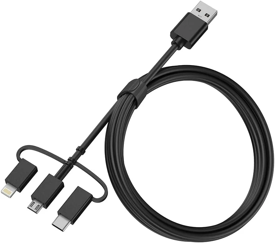 OtterBox USB-A Powerbank 5.000 mAh 10W met 3-in-1 Kabel 1M Zwart afbeelding 2
