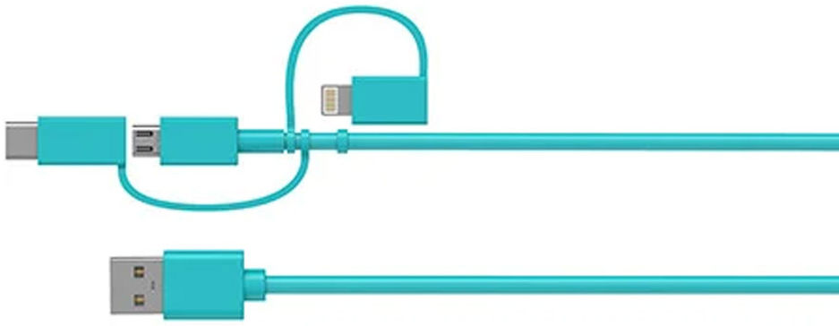 OtterBox USB-A Powerbank 5.000 mAh 10W met 3-in-1 Kabel 1M Blauw afbeelding 4