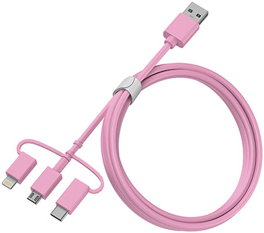 OtterBox USB-A Powerbank 5.000 mAh 10W met 3-in-1 Kabel 1M Roze afbeelding 5