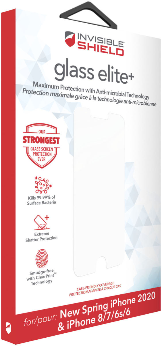 InvisibleShield Glass Elite+ Apple iPhone SE / 8 / 7 Screen Protector afbeelding 3