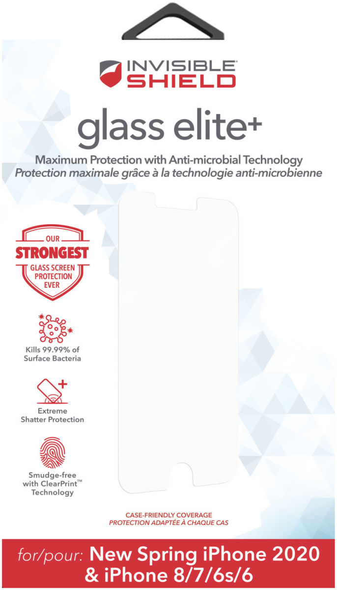 InvisibleShield Glass Elite+ Apple iPhone SE / 8 / 7 Screen Protector afbeelding 4