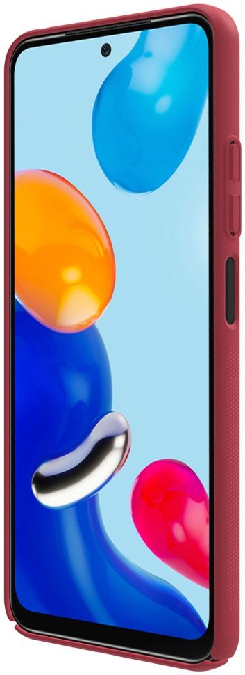 Nillkin Super Frosted Shield Xiaomi Redmi Note 11 / 11S Hoesje Rood afbeelding 10