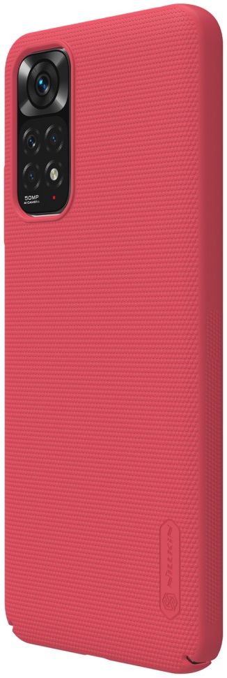 Nillkin Super Frosted Shield Xiaomi Redmi Note 11 / 11S Hoesje Rood afbeelding 3