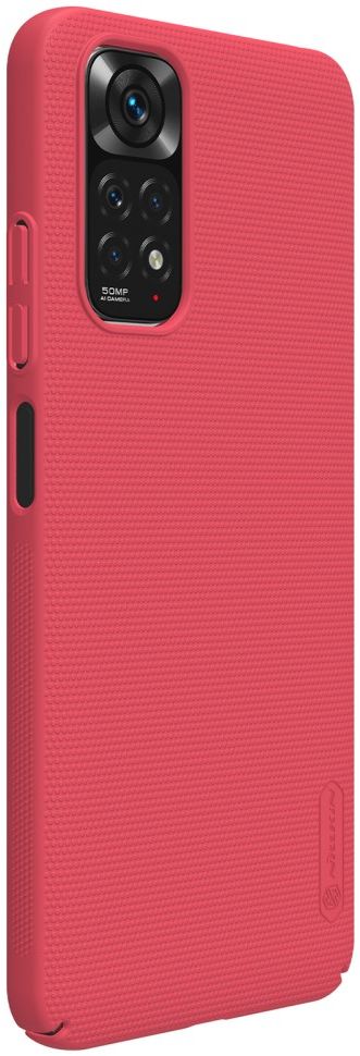 Nillkin Super Frosted Shield Xiaomi Redmi Note 11 / 11S Hoesje Rood afbeelding 9