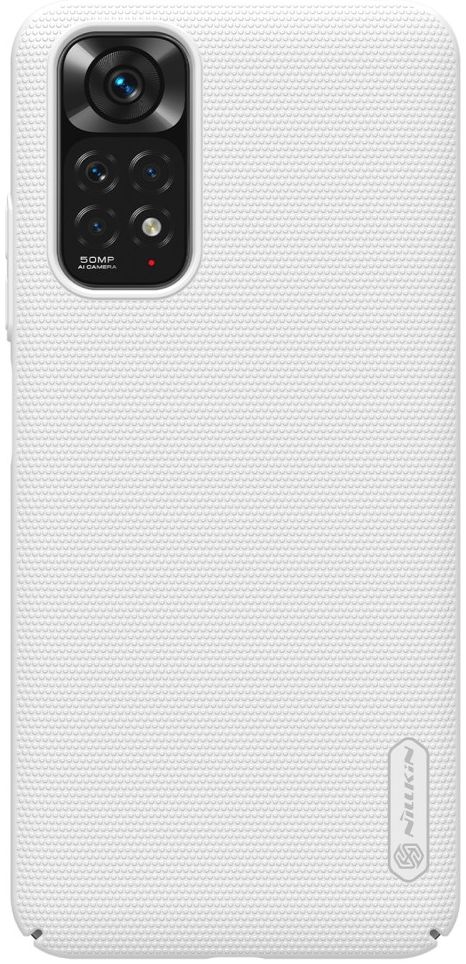 Nillkin Super Frosted Shield Xiaomi Redmi Note 11 / 11S Hoesje Wit afbeelding 1