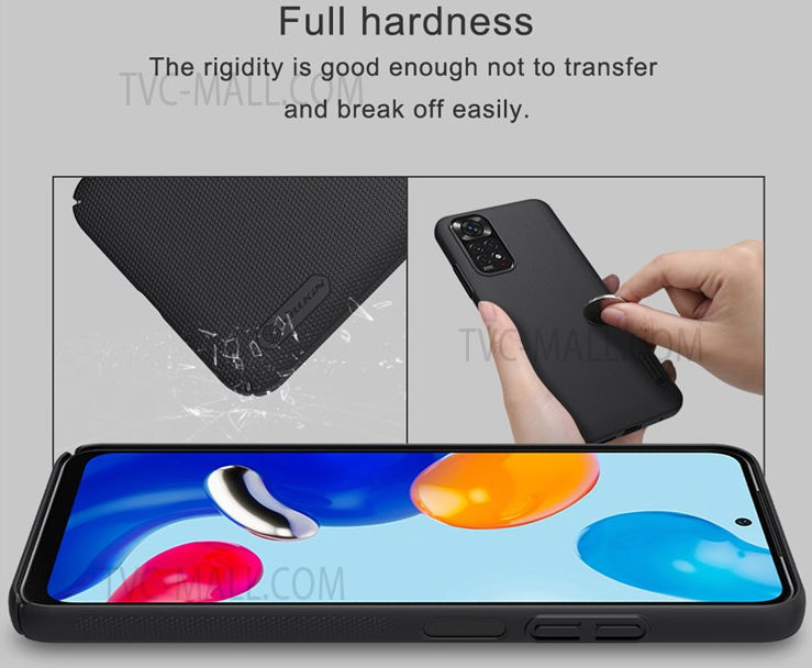 Nillkin Super Frosted Shield Xiaomi Redmi Note 11 / 11S Hoesje Wit afbeelding 4