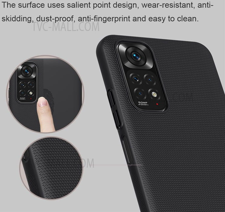 Nillkin Super Frosted Shield Xiaomi Redmi Note 11 / 11S Hoesje Wit afbeelding 5