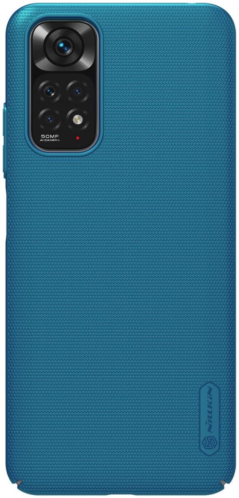 Nillkin Super Frosted Shield Xiaomi Redmi Note 11 / 11S Hoesje Blauw afbeelding 1