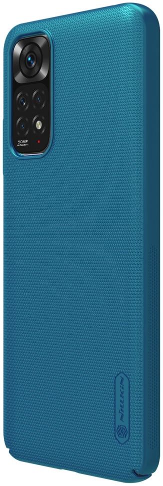 Nillkin Super Frosted Shield Xiaomi Redmi Note 11 / 11S Hoesje Blauw afbeelding 3