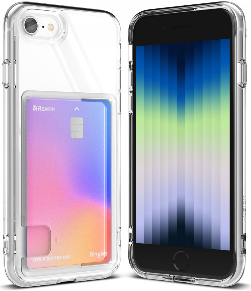 Ringke Fusion Card iPhone SE (2020/2022) / 8 / 7 Hoesje Transparant afbeelding 3