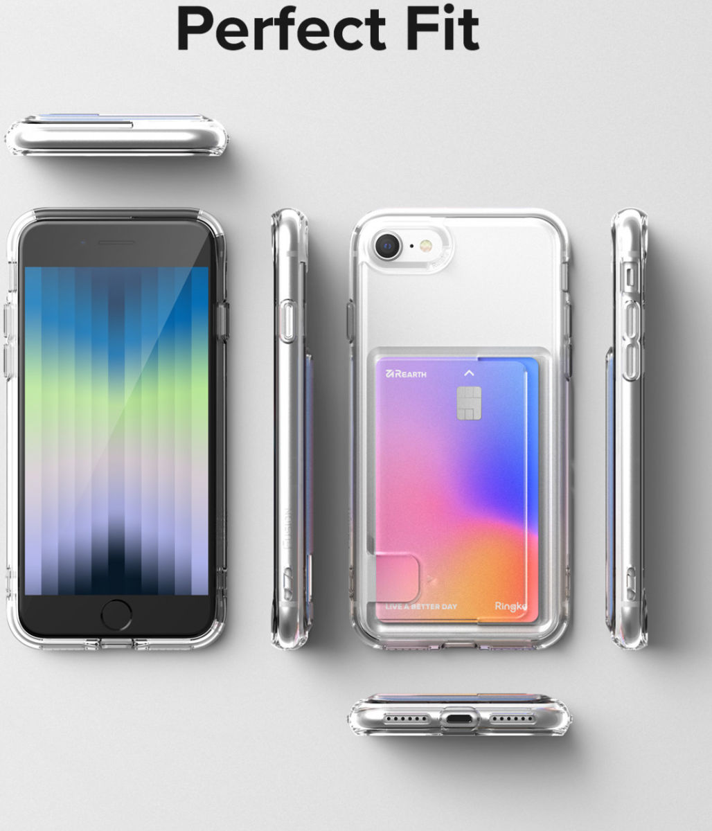 Ringke Fusion Card iPhone SE (2020/2022) / 8 / 7 Hoesje Transparant afbeelding 13