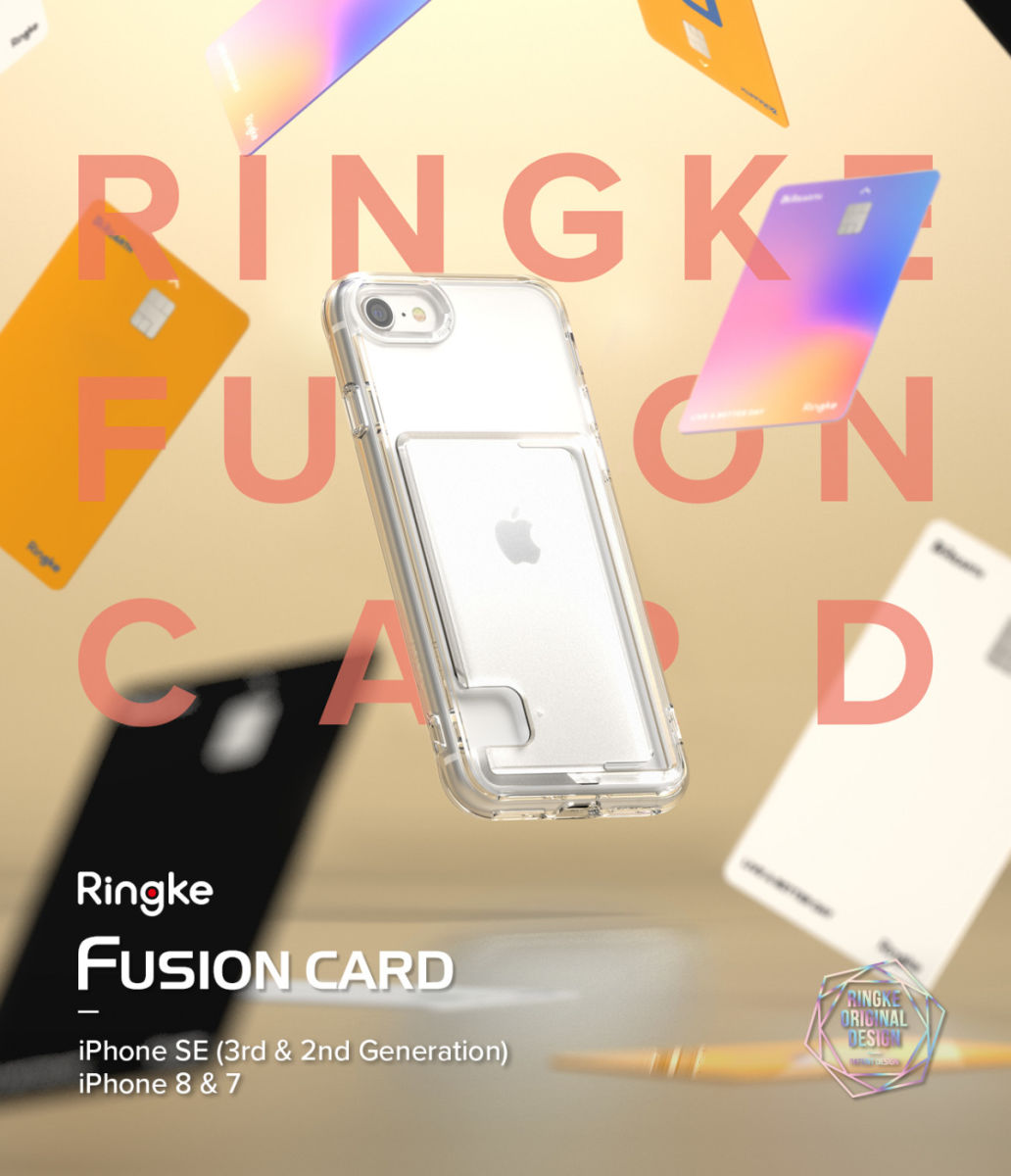 Ringke Fusion Card iPhone SE (2020/2022) / 8 / 7 Hoesje Transparant afbeelding 14