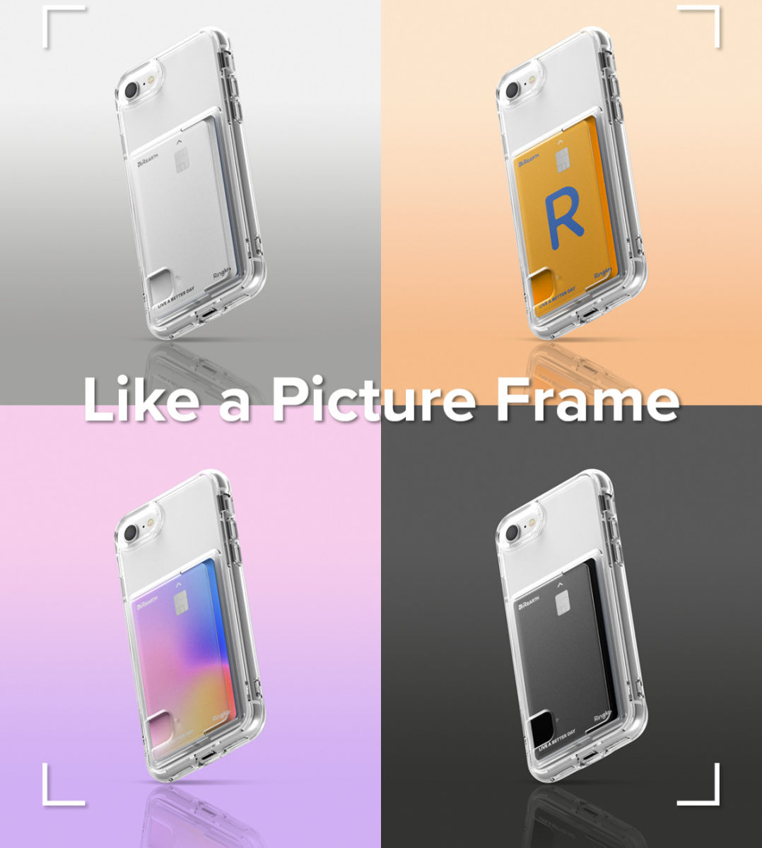 Ringke Fusion Card iPhone SE (2020/2022) / 8 / 7 Hoesje Transparant afbeelding 15