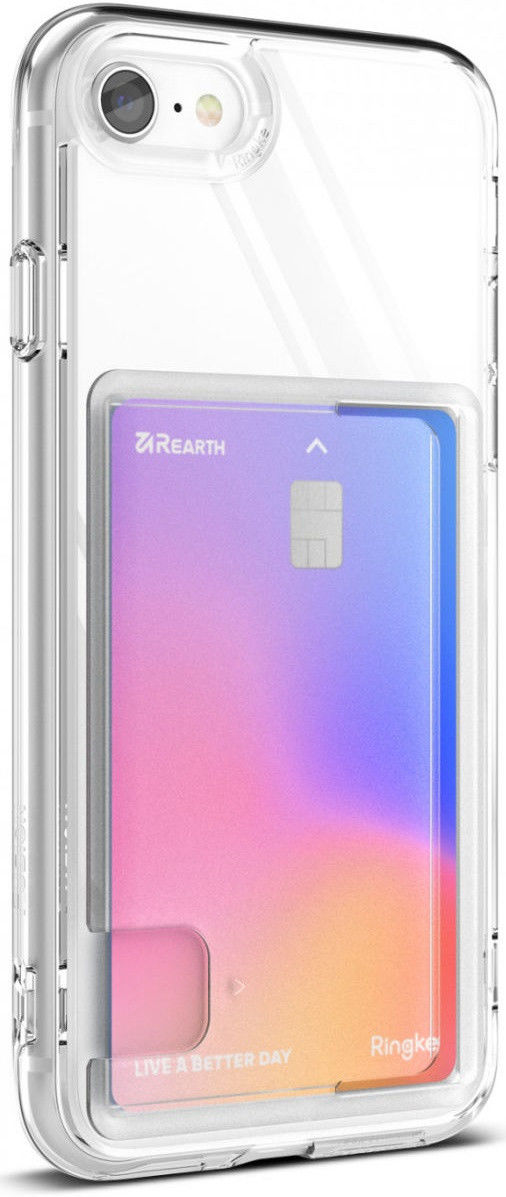 Ringke Fusion Card iPhone SE (2020/2022) / 8 / 7 Hoesje Transparant afbeelding 1