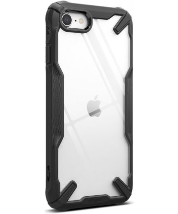 Ringke Fusion X iPhone SE (2020/2022) / 8 / 7 Hoesje Transparant Zwart Hoesjes