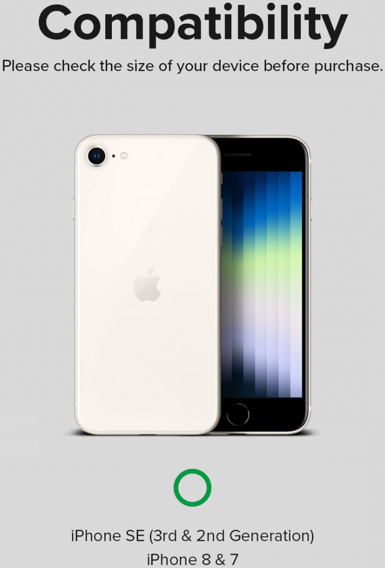 Ringke Fusion X iPhone SE (2020/2022) / 8 / 7 Hoesje Transparant Zwart afbeelding 7