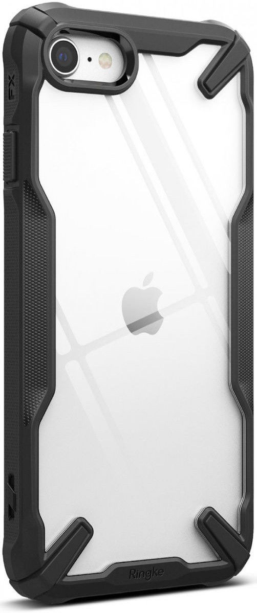 Ringke Fusion X iPhone SE (2020/2022) / 8 / 7 Hoesje Transparant Zwart afbeelding 1
