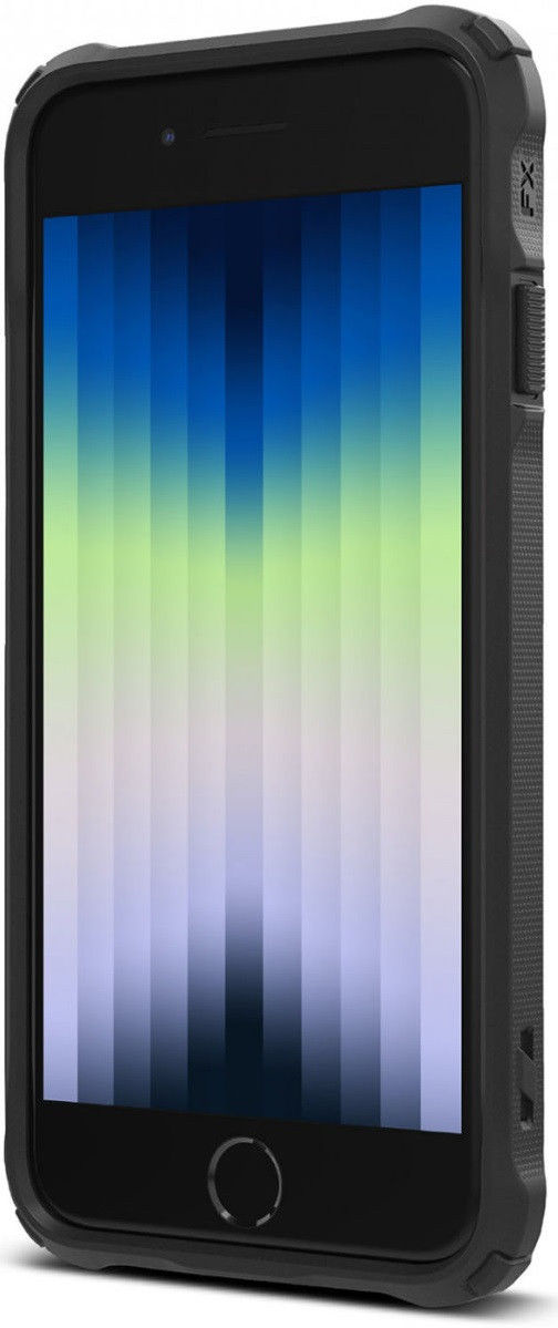 Ringke Fusion X iPhone SE (2020/2022) / 8 / 7 Hoesje Transparant Zwart afbeelding 2