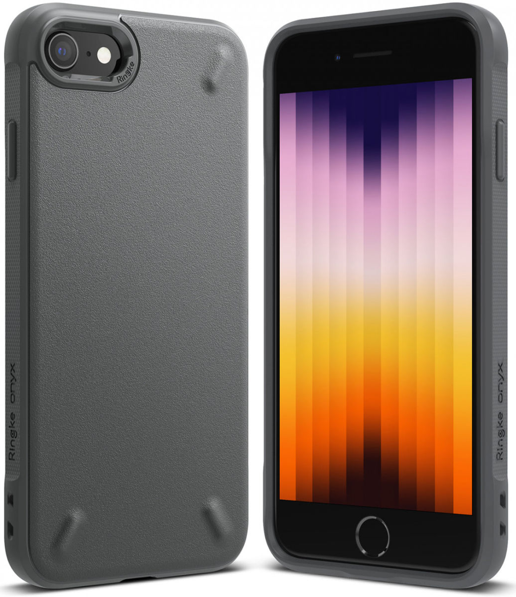 Ringke Onyx iPhone SE (2020/2022) / 8 / 7 Hoesje Flexibel TPU Grijs afbeelding 12
