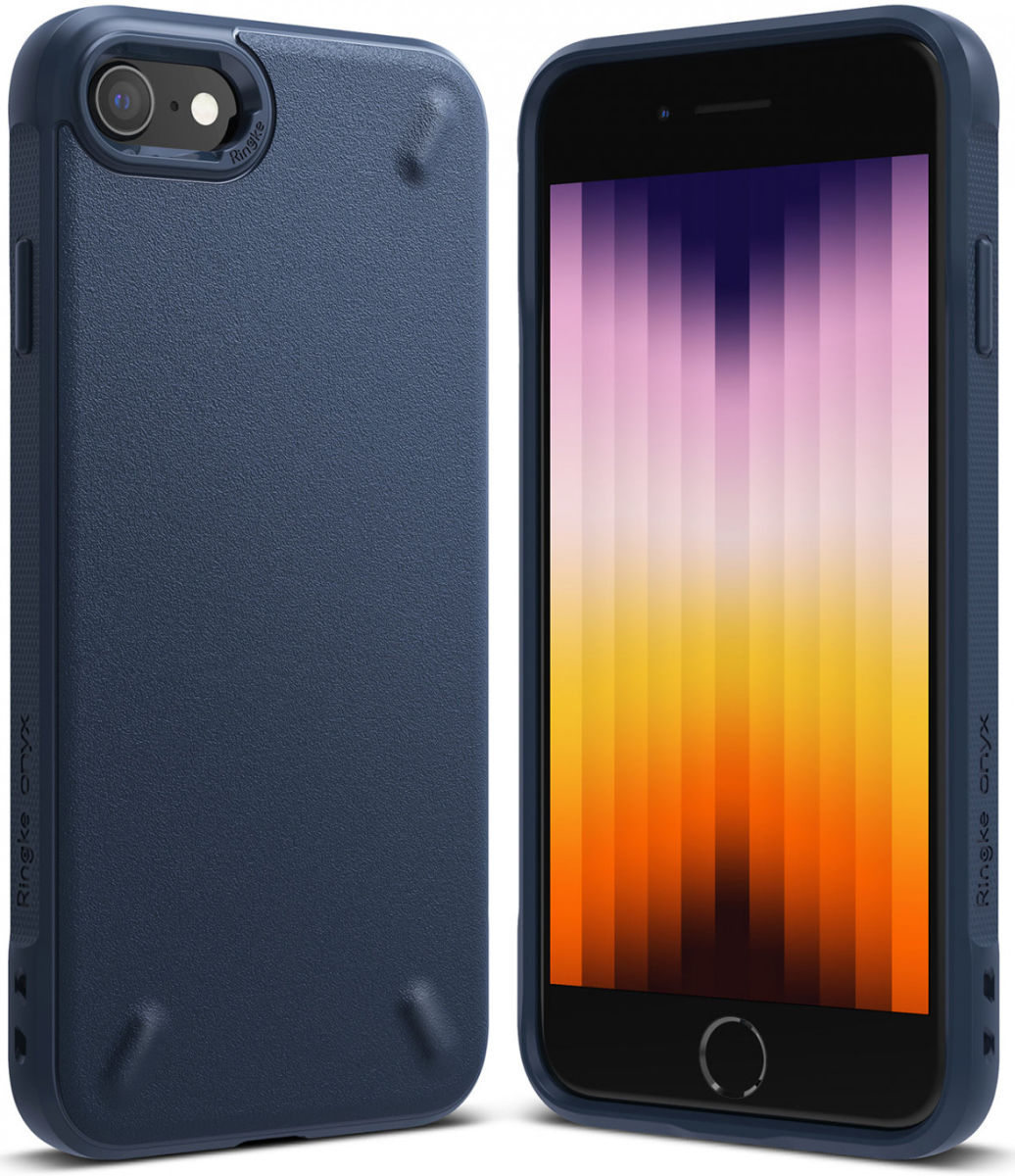 Ringke Onyx iPhone SE (2020/2022) / 8 / 7 Hoesje Flexibel TPU Blauw afbeelding 12