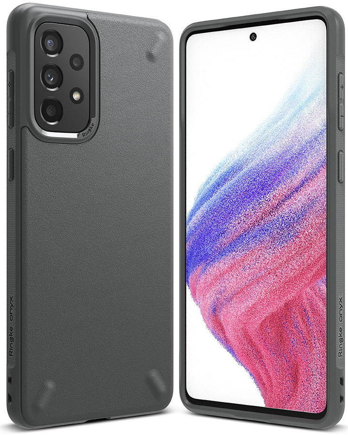 Ringke Onyx Samsung Galaxy A53 Hoesje Flexibel TPU Back Cover Grijs afbeelding 1