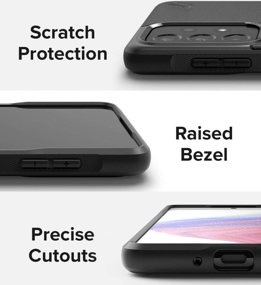Ringke Onyx Samsung Galaxy A53 Hoesje Flexibel TPU Back Cover Grijs afbeelding 5