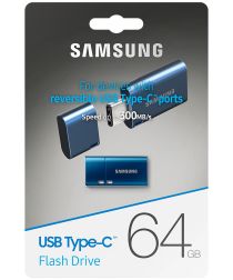 Originele Samsung USB-C Stick voor Extra Opslaggeheugen 64GB Blauw