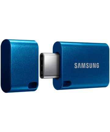 Originele Samsung USB-C Stick voor Extra Opslaggeheugen 64GB Blauw Geheugenkaarten