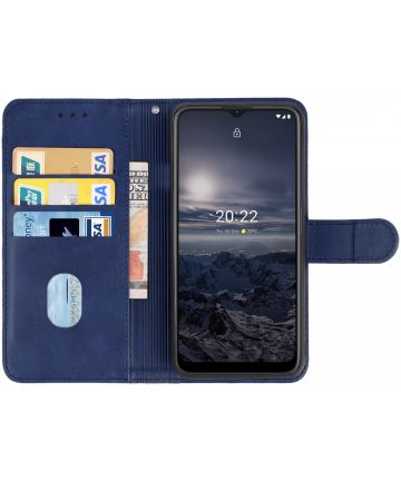 Nokia G11 / G21 Hoesje Portemonnee Wallet Book Case met Bandje Blauw Hoesjes