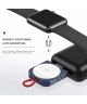 ROCK Compacte Magnetische USB-C Apple Watch Oplader 2.5W Blauw