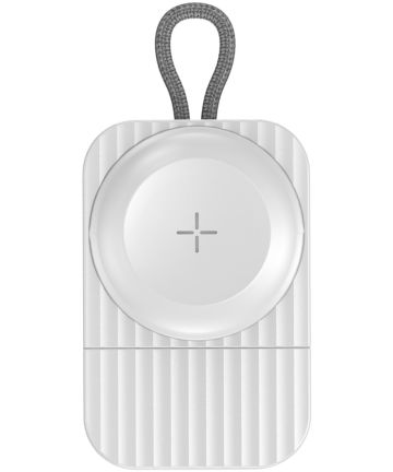 ROCK Compacte Magnetische USB-C Apple Watch Oplader 2.5W Wit Kabels