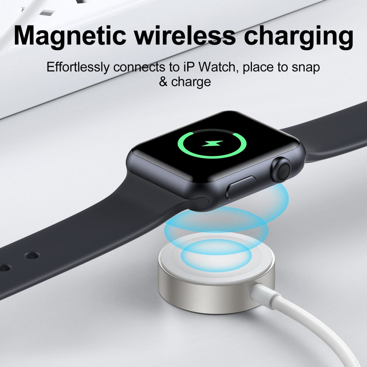 Joyroom S-IW004 Oplader voor Apple Watch Magnetic USB-C Kabel 1.2m Wit afbeelding 3