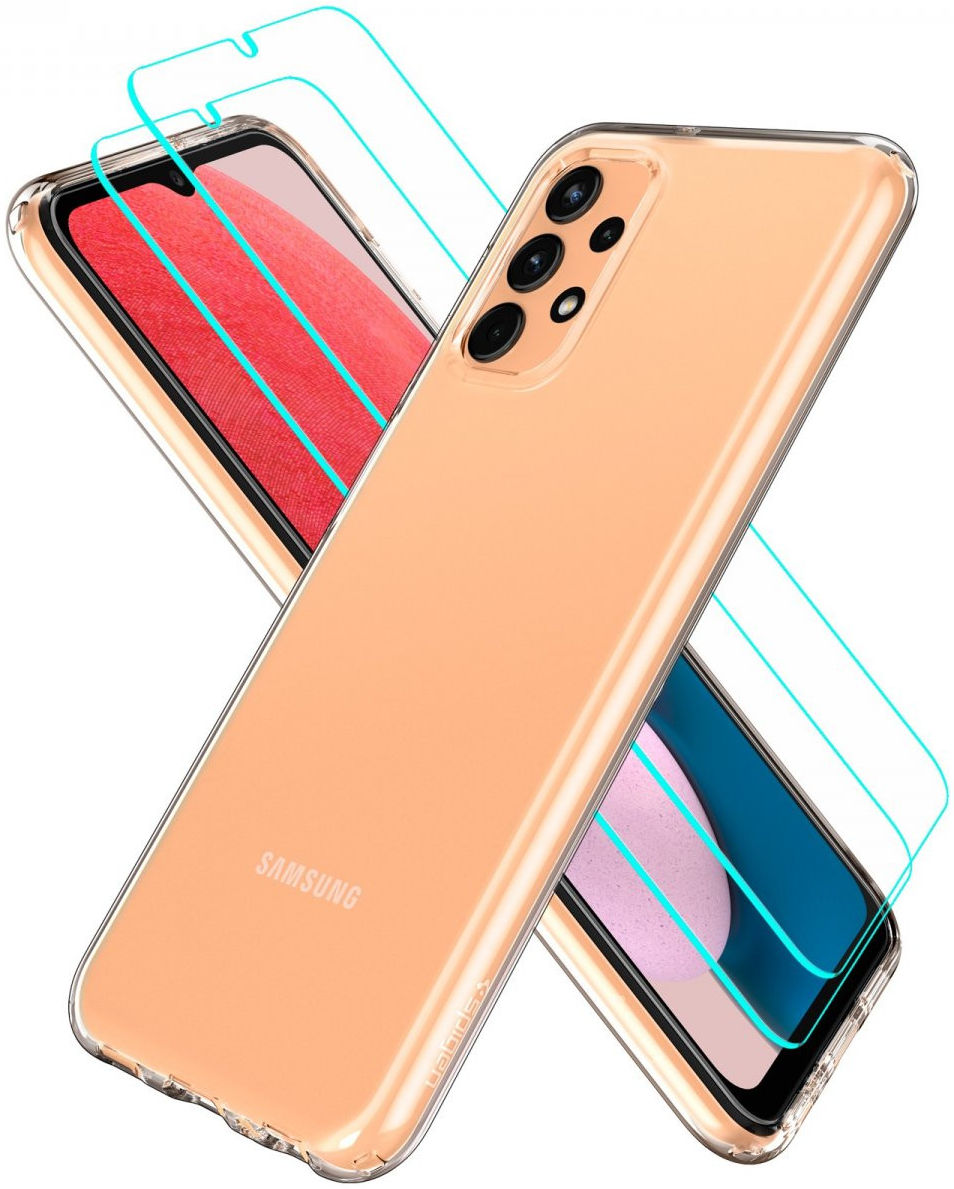 Spigen Crystal Pack Samsung Galaxy A13 4G Hoesje + Glass (2-Pack) afbeelding 2