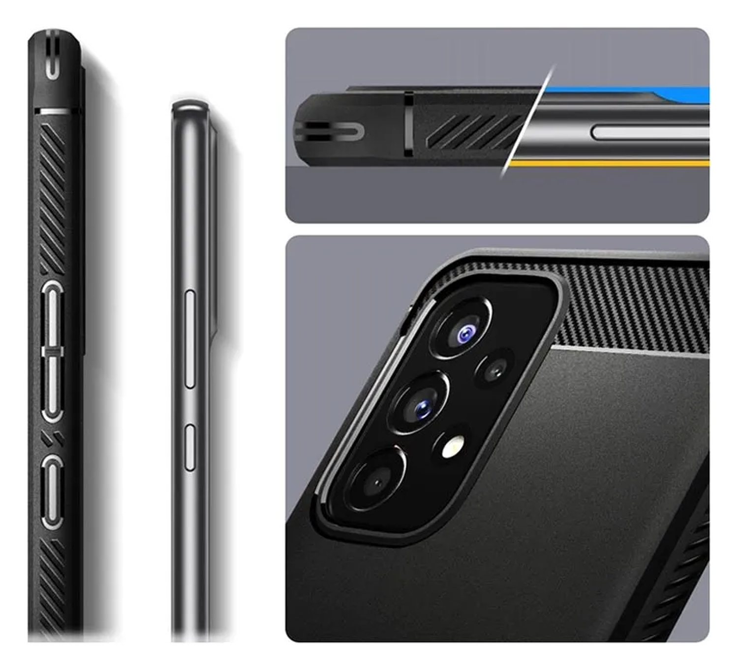 Spigen Rugged Armor Samsung Galaxy A53 Hoesje Back Cover Zwart afbeelding 8