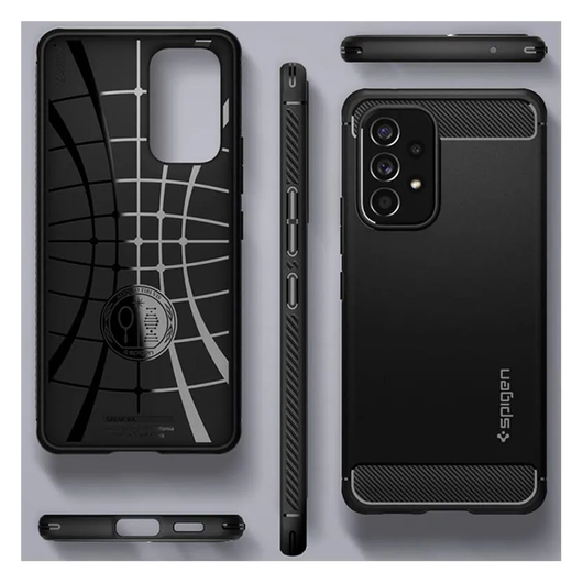 Spigen Rugged Armor Samsung Galaxy A53 Hoesje Back Cover Zwart afbeelding 9