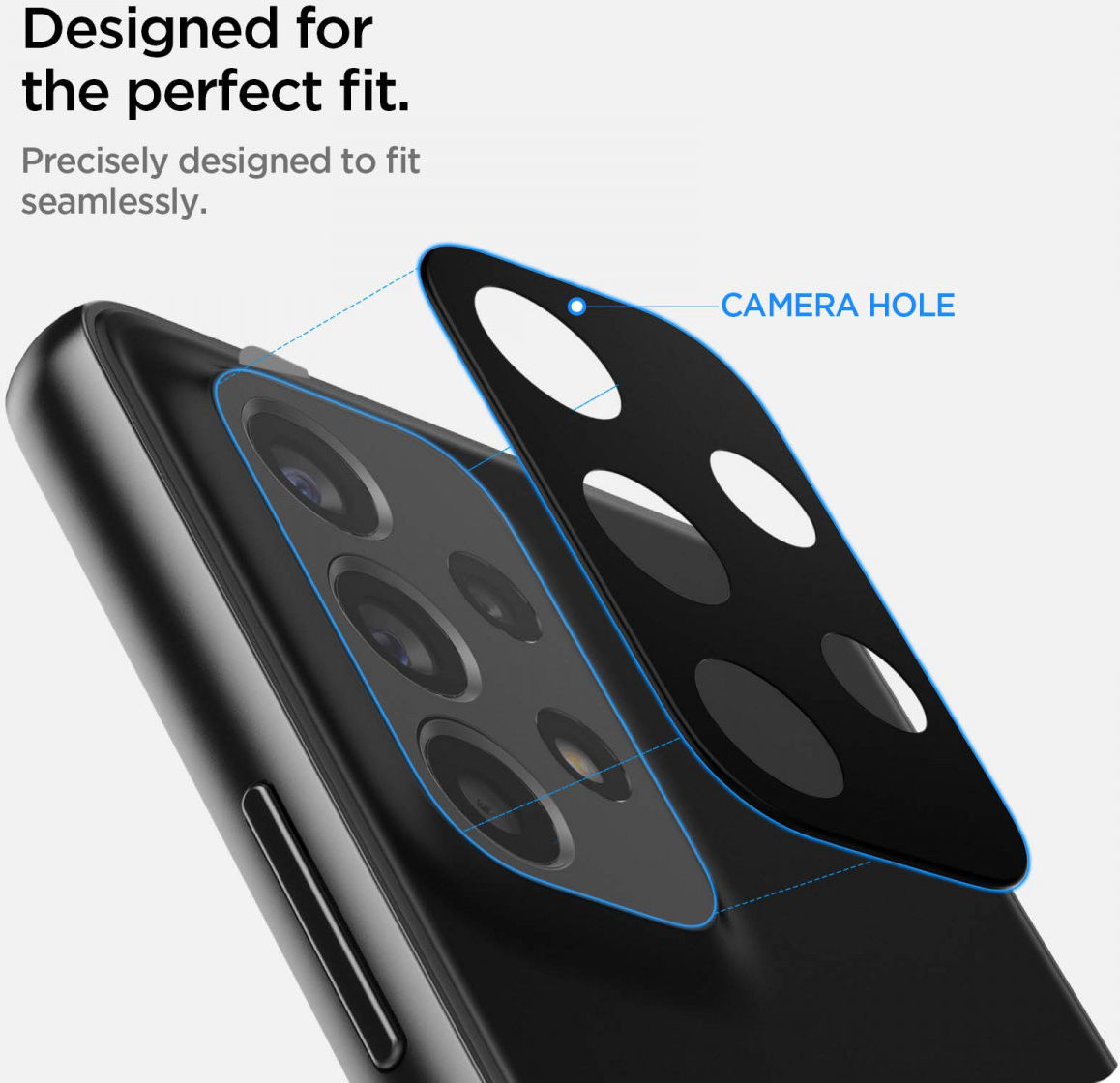 Spigen Optik Samsung Galaxy A53/A33 Camera Lens Protector 2-Pack afbeelding 4