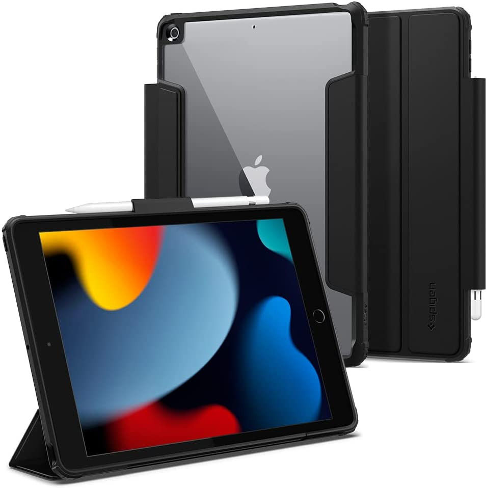 Spigen Ultra Hybrid Pro Apple iPad 10.2 (2019/2020/2021) Hoes Zwart afbeelding 1