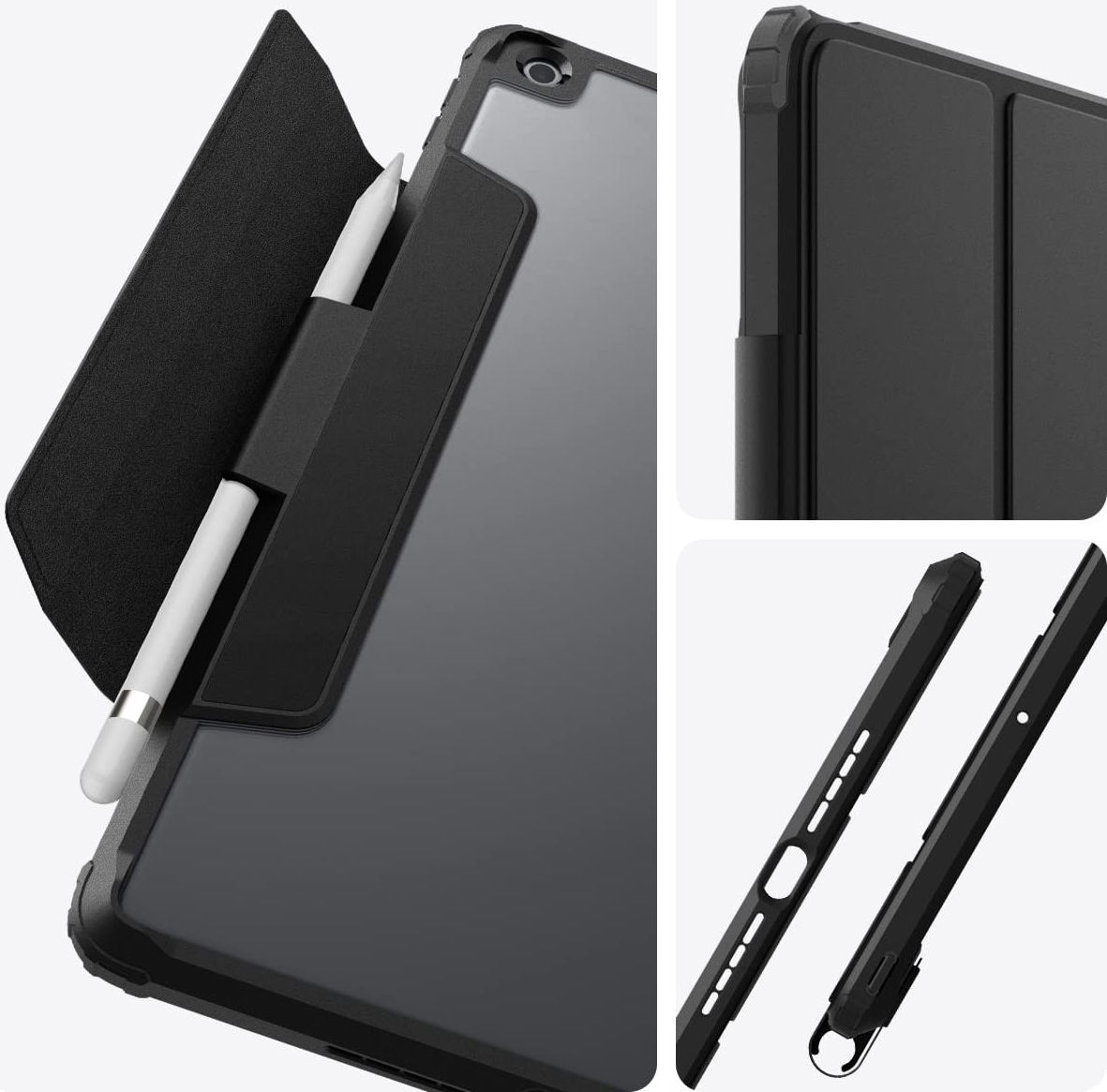 Spigen Ultra Hybrid Pro Apple iPad 10.2 (2019/2020/2021) Hoes Zwart afbeelding 4