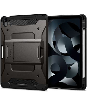 Spigen Tough Armor Pro Apple iPad Air 2020 / 2022 Hoes Zwart Hoesjes