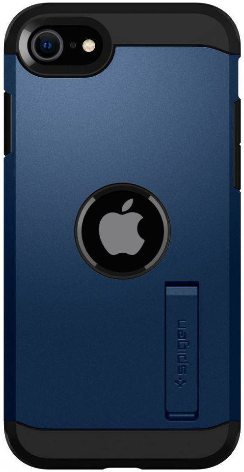 Spigen Tough Armor Apple iPhone SE (2020/2022) Hoesje Back Cover Blauw afbeelding 2