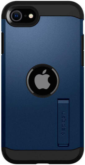 Spigen Tough Armor Apple iPhone SE (2020/2022) Hoesje Back Cover Blauw afbeelding 2