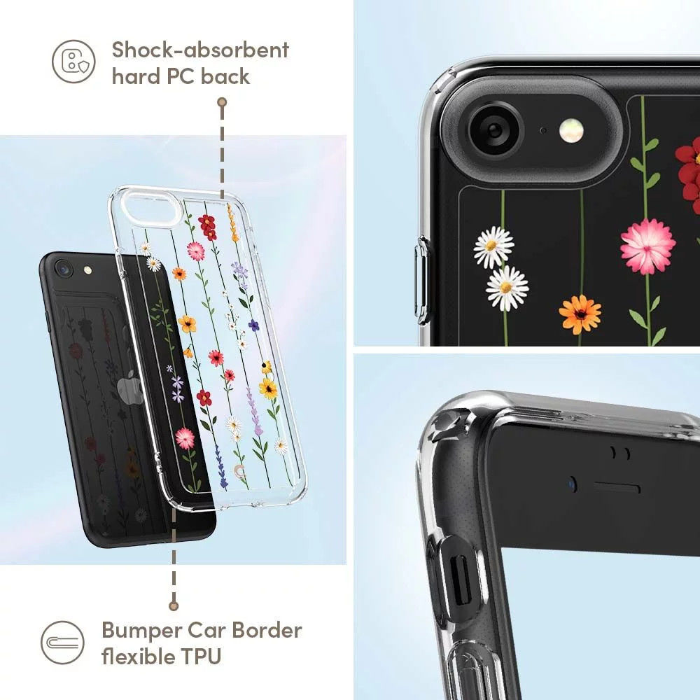 Spigen Cyrill Cecile Apple iPhone SE 2020/2022 Hoesje Flower Garden afbeelding 7