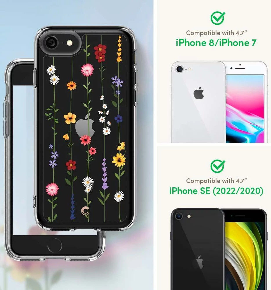 Spigen Cyrill Cecile Apple iPhone SE 2020/2022 Hoesje Flower Garden afbeelding 9