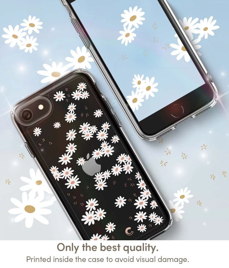 Spigen Ciel by Cyrill Cecile Apple iPhone SE Hoesje White Daisy afbeelding 10