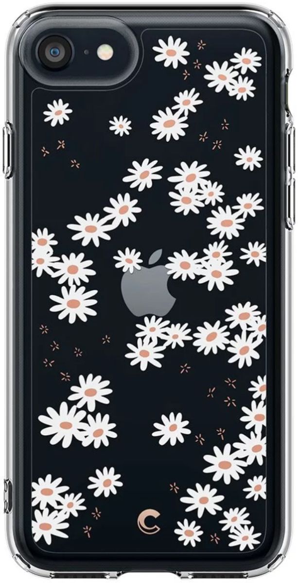 Spigen Ciel by Cyrill Cecile Apple iPhone SE Hoesje White Daisy afbeelding 2