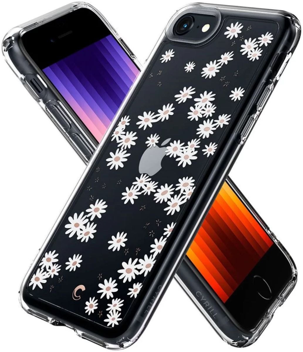 Spigen Ciel by Cyrill Cecile Apple iPhone SE Hoesje White Daisy afbeelding 3