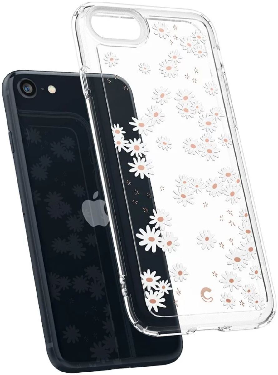 Spigen Ciel by Cyrill Cecile Apple iPhone SE Hoesje White Daisy afbeelding 4